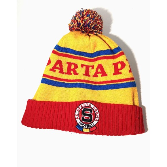 AC Sparta Praha Fotbal Soccer Adult Stocking Cap Team Color Logo Hat - Picture 1 of 8